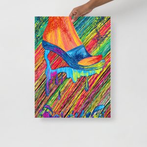 Heels Drawing “High Heels Abstraction” High Heel Art