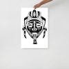 African Mask Drawing "Mask 95 of 100" African Masks Art - Image 3