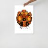 Orange Wall Art Print "Mystic Gemini Zodiac" Orange Art - Image 3