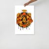 Orange Wall Art Print "Mystic Pisces Motion" Orange Art - Image 3