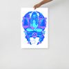 Blue Art Print "Blue Libra Beauty" Blue Drawing Art - Image 3