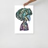 Purple Afrocentric Art Print "Beautiful Mind" Afrocentric Wall Art - Image 3