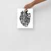 Anatomy Heart Drawing "Transparent Heart" | Human Heart Line Art - Image 3