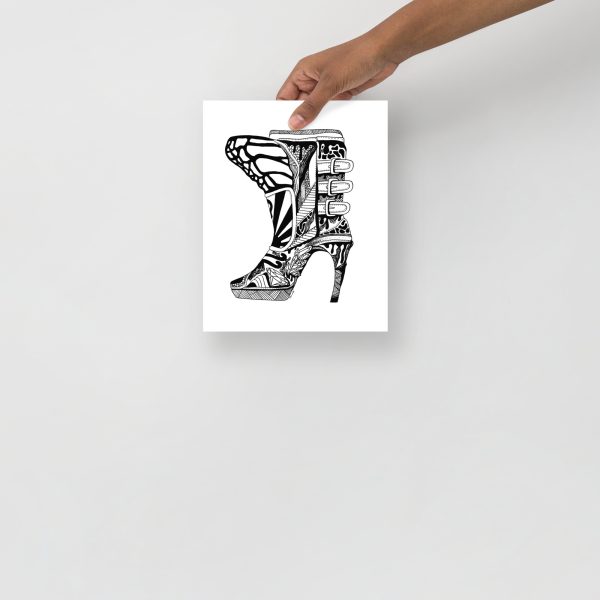High Heels Boots Drawing "Stairway High Heel" High Heel Art - Image 3