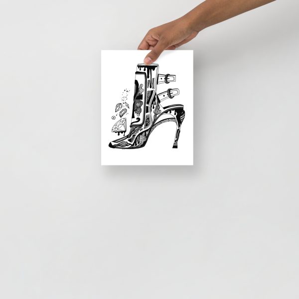 Heels Drawing "High Heels and Diamonds" High Heel Art - Image 3