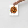 Orange Wall Art Print "Mystic Pisces Motion" Orange Art - Image 4