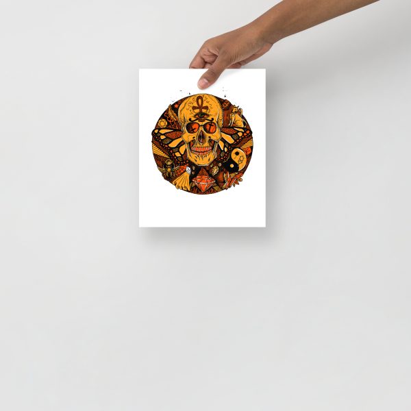 Orange Wall Art Print "Circle of Humanity" Orange Art - Image 4