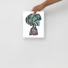 Purple Afrocentric Art Print "Beautiful Mind" Afrocentric Wall Art - Image 4