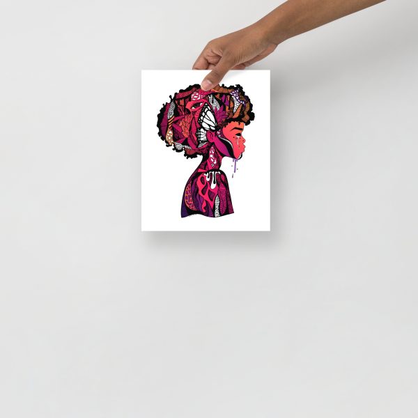 Sunset Afrocentric Art Print "Beautiful Mind" Afrocentric Wall Art - Image 4