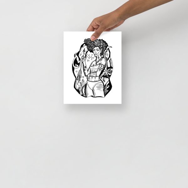 Sagittarius Art “Sagittarius Goddess 1” Sagittarius Drawing - Image 3