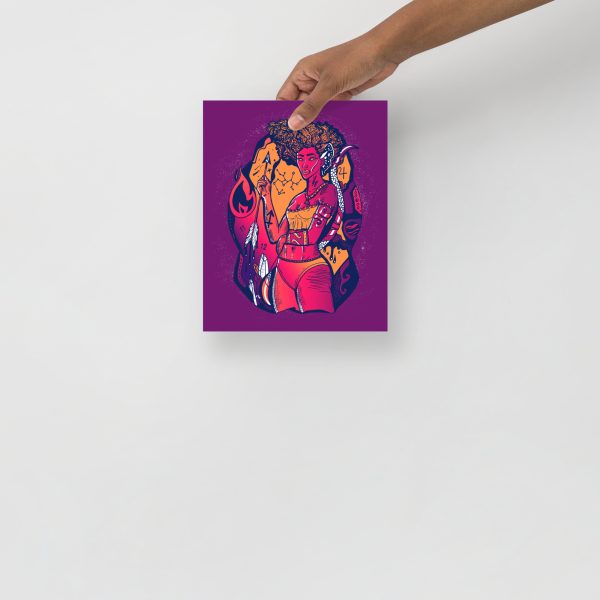 Sunset Sagittarius Art “Sagittarius Goddess 1” Sagittarius Drawing - Image 3