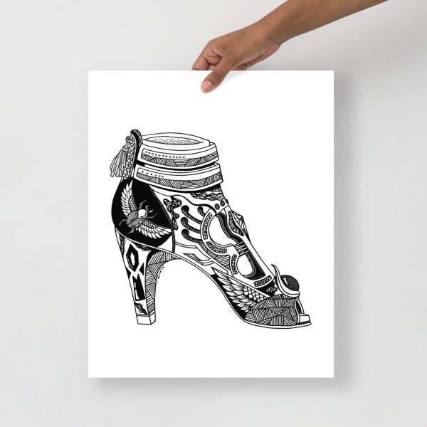 Minimal Goddess Heels No. 3 high heel art print on matte museum-quality paper