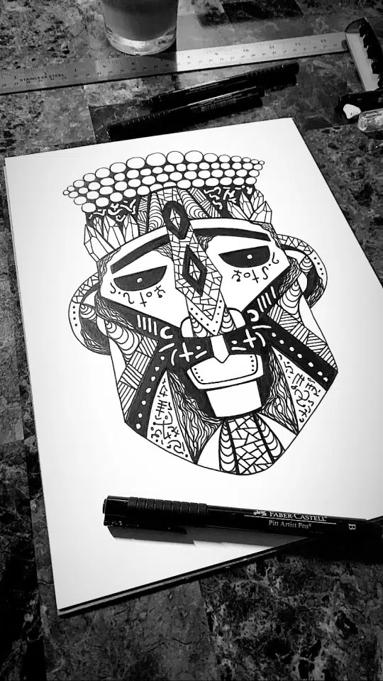 kenal louis african mask