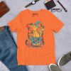 Magical Cat of Fortune graphic t-shirt in soft ring-spun cotton with whimsical cafe cat design