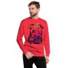Magical cat of fortune sweatshirt with ribbed crew neck and soft fleece interior