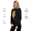 Musical Heart sweatshirt with ribbed crew neck and soft fleece for a streetwear look