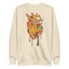 Musical Heart sweatshirt with ribbed crew neck, long sleeves, and soft fleece interior for streetwear style