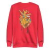 Musical Heart sweatshirt with ribbed crew neck, long sleeves, and soft fleece interior for streetwear style