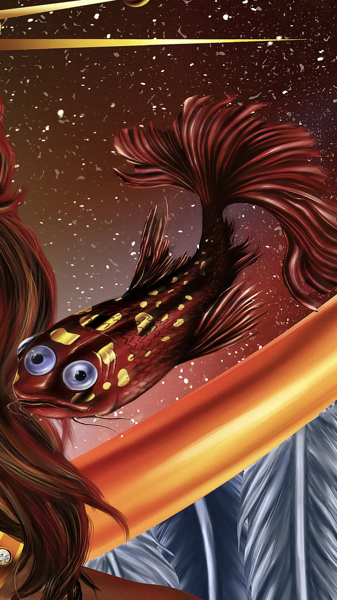 portrait artists red fish
