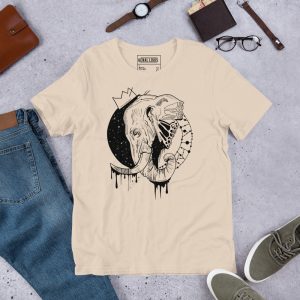Royal Elephant t-shirt in lightweight cotton with a cool elephant design for everyday wear