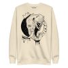 Royal Elephant sweatshirt with ribbed crew neck, long sleeves, and soft fleece interior for streetwear style