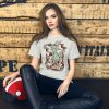 Sage green cat shirt featuring a Magical Cat of Fortune graphic design in soft cotton fabric