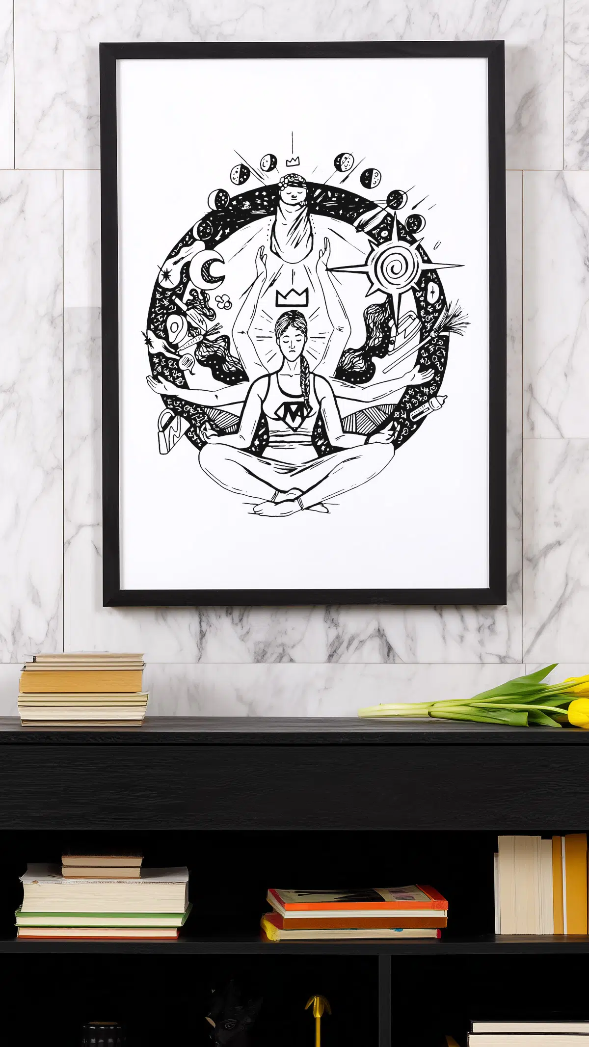 super mom art drawing 2