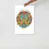 Matte museum-quality Super Mom art drawing print for elevating any wall space
