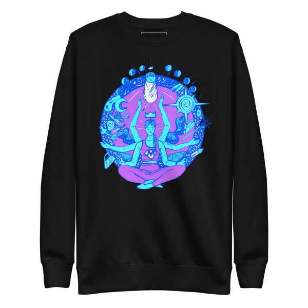 Super Mom sweatshirt with ribbed crew neck and soft fleece interior