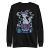 Grey Cat Sweatshirt “Magical Cat of Fortune” Cat Mom Sweatshirt