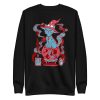 Pastel Blue Cat Drawing “Magical Cat of Fortune” Cat Sweatshirt