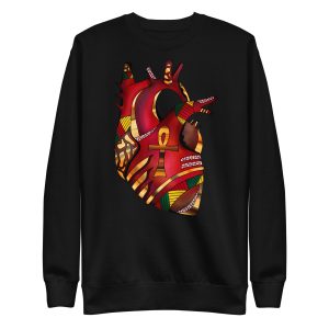 Heart Drawing “Melanin Heart” Heart Sweatshirt