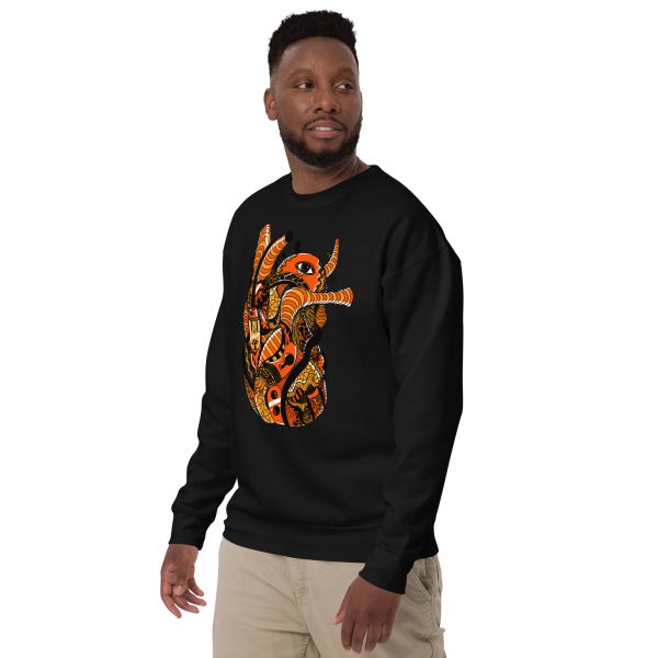 Light Heart Sweatshirt | Crew Neck Anatomical Heart Sweatshirt, Fall Pullover Sweatshirt - Image 4