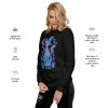 Mountain Blue Cat Drawing “Magical Cat of Fortune” Cat Sweatshirt - Image 2