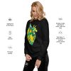 Heart Drawing “Brazil Musical Heart No. 2” Heart Sweatshirt - Image 2