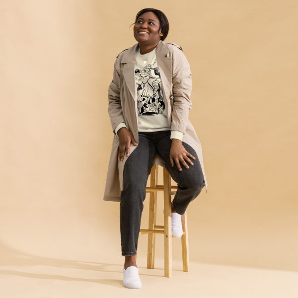 Cat Sweatshirt “Magical Cat of Fortune” Cat Mom Sweatshirt UNISEX - Image 2