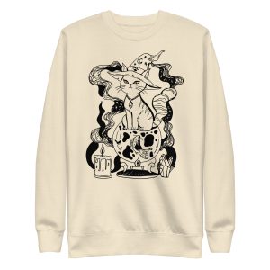 Cat Sweatshirt “Magical Cat of Fortune” Cat Mom Sweatshirt UNISEX