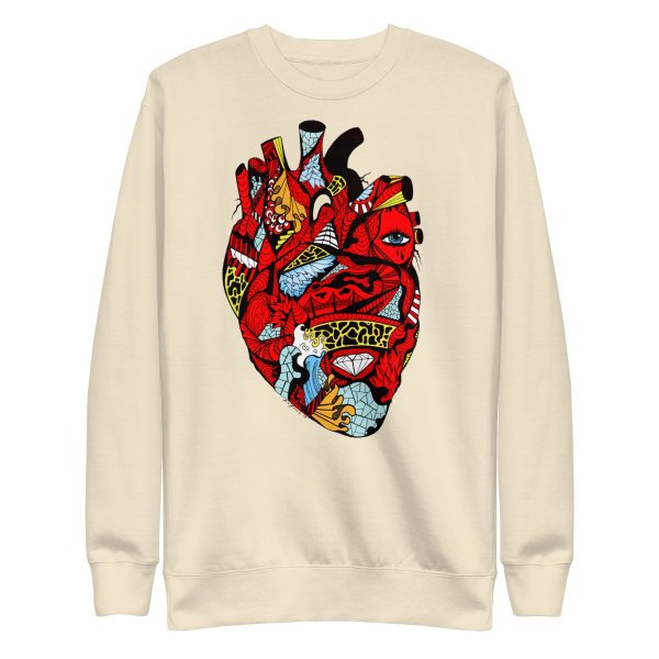 Heart Drawing “Transparent Heart” Heart Sweatshirt - Image 12