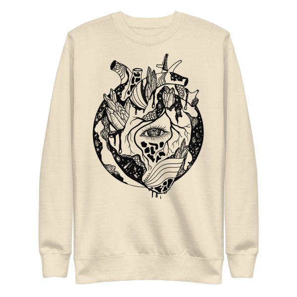 Heart Drawing "Cosmic Heart” Heart Sweatshirt