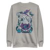 Grey Cat Sweatshirt “Magical Cat of Fortune” Cat Mom Sweatshirt - Image 3