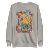 Cafe Cat Drawing “Magical Cat of Fortune” Cat Sweatshirt - Image 8