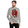 Heart Drawing “Transparent Heart” Heart Sweatshirt - Image 4