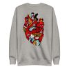Heart Drawing “Transparent Heart” Heart Sweatshirt - Image 10