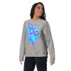 Blue Heart Drawing “Musical Heart No. 2” Heart Sweatshirt - Image 4