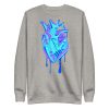 Blue Heart Drawing “Musical Heart” Heart Sweatshirt - Image 7