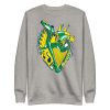Heart Drawing “Brazil Musical Heart No. 2” Heart Sweatshirt - Image 11