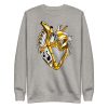 Guardian Gold Heart Drawing “Musical Heart No. 2” Heart Sweatshirt - Image 9