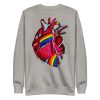 Heart Drawing "Pride Heart” Graphic Heart Sweatshirt - Image 17