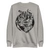 Heart Drawing "Cosmic Heart” Heart Sweatshirt - Image 11