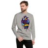 Heart Drawing "Royal Heart” Heart Sweatshirt - Image 5